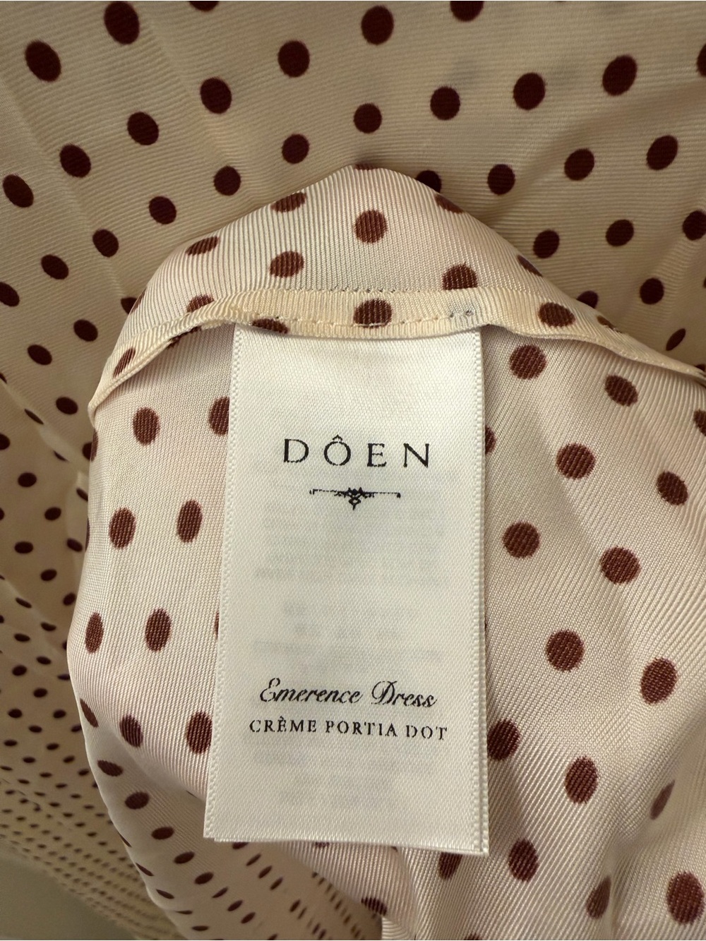 Doen Emerence Dress in Crème Portia Dot - Picture 9 of 10